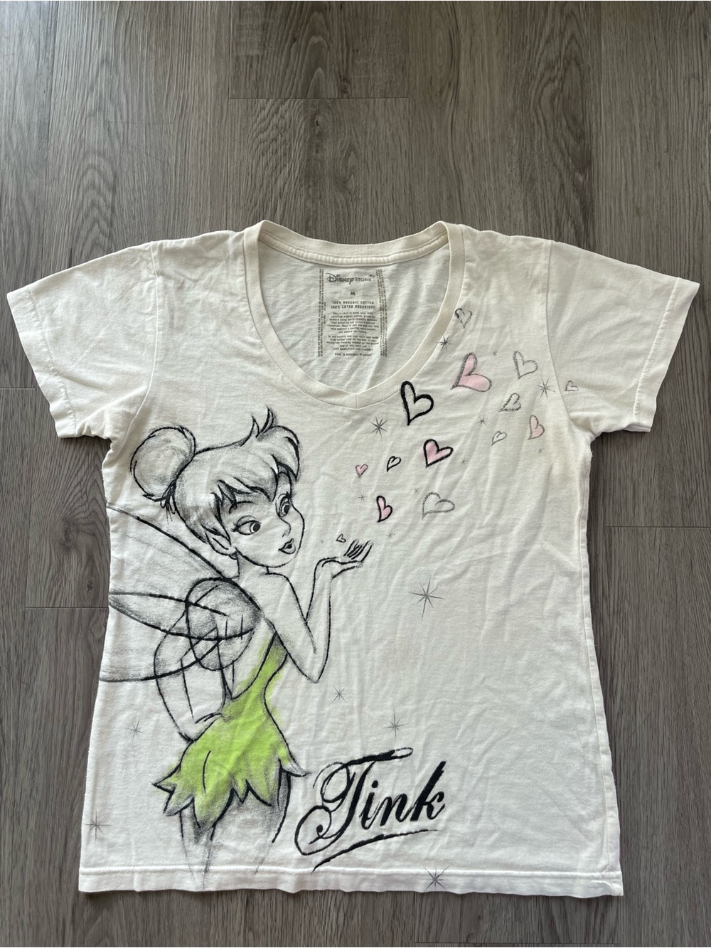 Vintage the Disney store Tinkerbell tee shirt M